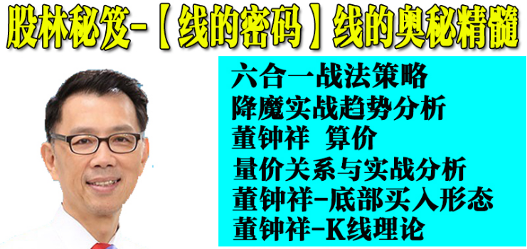 【董钟祥】盘口语言、线的密码、K线理论等技术分析全集